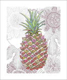 pineapple glace art print by Judith M Boyes