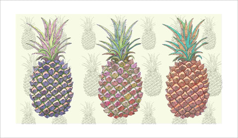 pineapple pen & ink art print by Judith M Boyes